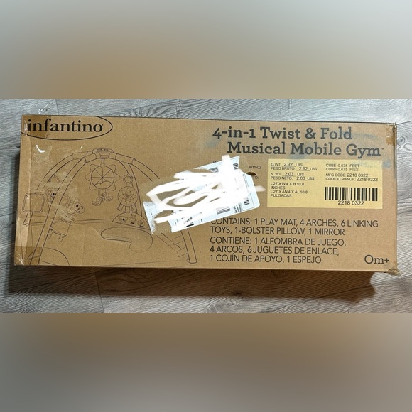 Infantino-4-in-1-Twist & Fold-Musical Mobile-Activity Gym - Picture 11 of 13